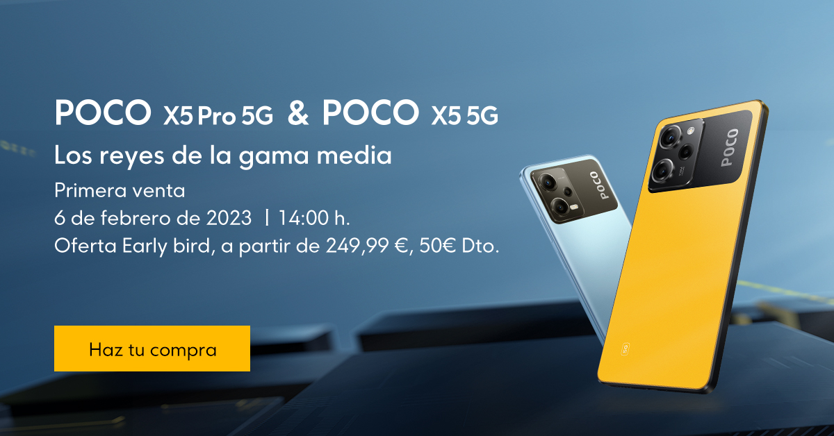 XIAOMI POCO X5 PRO 5G. 8GB/256GB y 6GB/128GB. ¡10% descuento NAVIDADES!