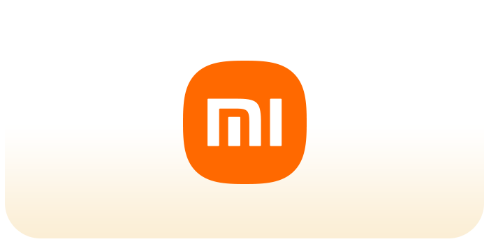 Ovo je znak kompanije Xiaomi, koji koristi dizajn u narandžastoj i beloj boji, i sadrži slova "MI".