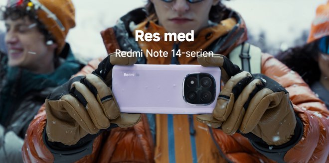 Video Cover Image Res med Redmi Note 14-serien