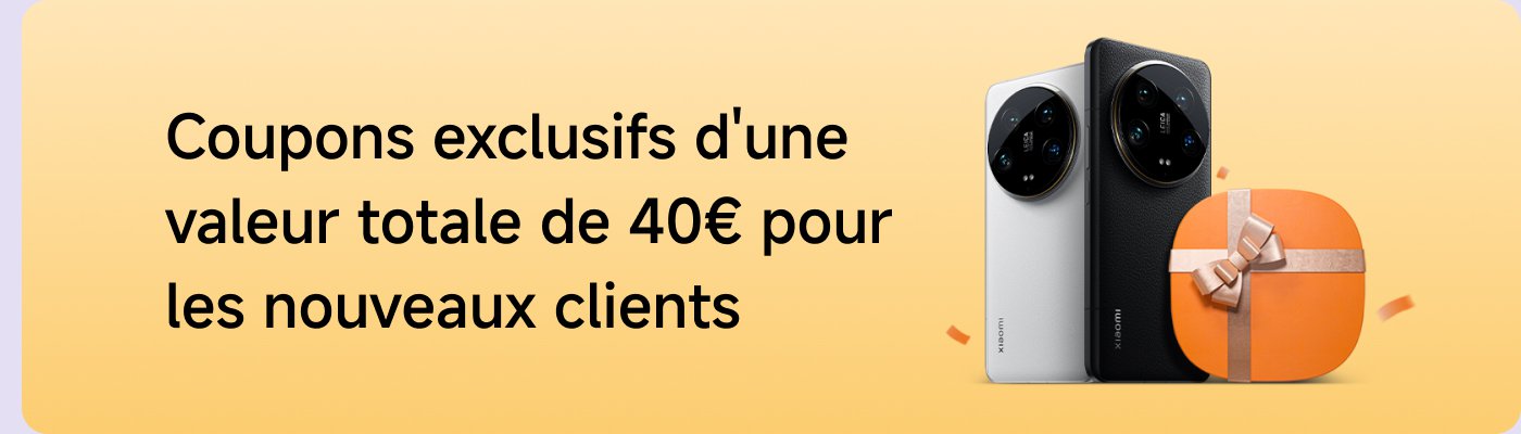 Coupons exclusifs d'une valeur totale de 40€ pour les nouveaux clients.