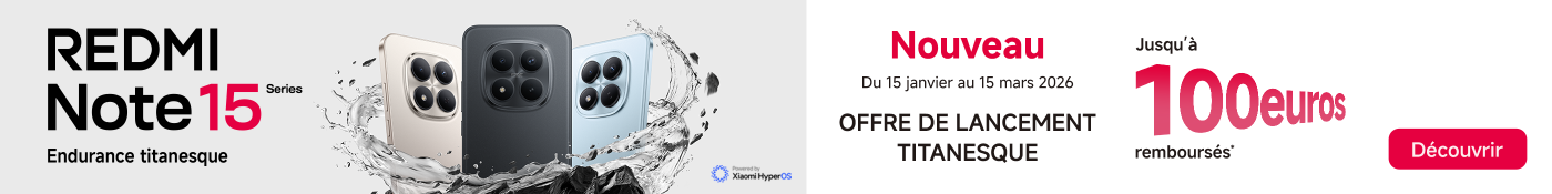 Offre de lancement titanesque, jusqu'à 50 euros remboursés. Du 15 janvier au 15 mars 2026.
