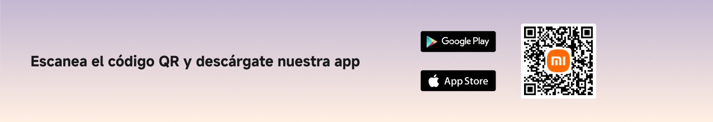 Escanea el código QR y descárgate nuestra app. Incluye enlaces a Google Play y App Store.