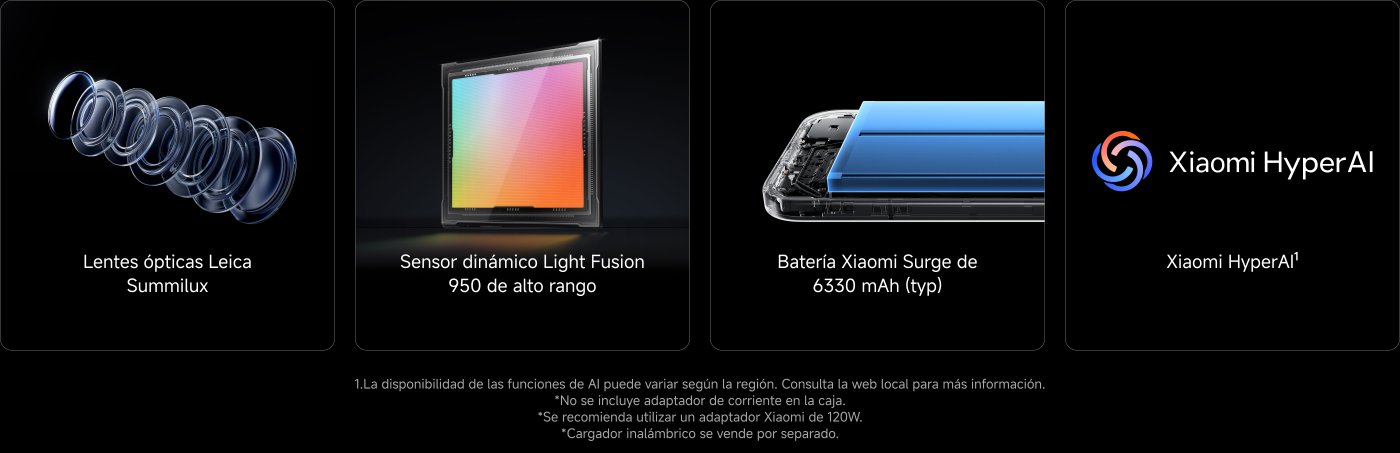 Teleobjetivo Leica 5x Pro, Fotografía Spotlight. Pantalla de 6,83" con 144Hz y cuidado visual. Batería duradera de 5500 mAh (typ). La disponibilidad de funciones AI puede variar según región. Consulta la página oficial para obtener más información.