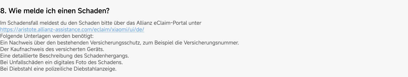 Die Grafik zeigt die Kosten für Original-Ersatzteile für das Xiaomi 17 Ultra. Die einzelnen Kosten sind:
- Arbeitskosten: 22 €
- Rückkamera: 267 €
- Batterie: 30 €
- Mainboard: 617 €
- Frontkamera: 11 €
- Bildschirm: 159 €
Die Gesamtkosten betragen 1106 €. Es wird darauf hingewiesen, dass die dargestellten Kosten nur zu Illustrationszwecken dienen und die jeweiligen Preise und Bedingungen maßgeblich sind.