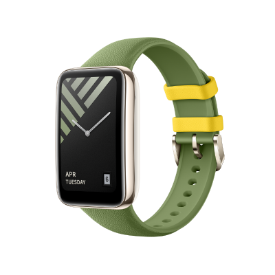 Smart Band 7 Pro Leather-textured Silicone Strap Verde Pino