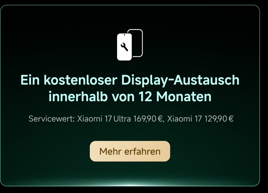 Kostenloser Display-Austausch innerhalb von 12 Monaten. Mehr erfahren.