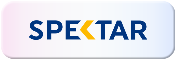 Slika prikazuje dizajn dugmeta sa rečju "shoppster" u modernom fontu. Logo uključuje ikonu torbe za kupovinu sa kursorom. Pozadina je gradijent, koji prelazi iz svetlo ružičaste u belu.