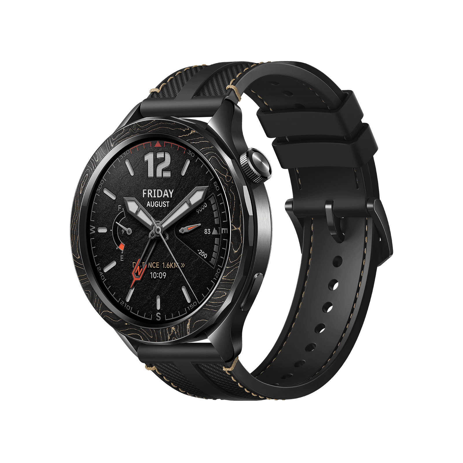 Kit Bezel et Bracelet Xiaomi Watch S4 Carbone Noir