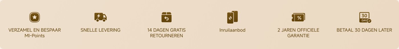 Verzamel en bespaar MI-punten, 14 dagen gratis retourneren, snelle levering, 2 jaar officiële garantie, betaal 30 dagen later.