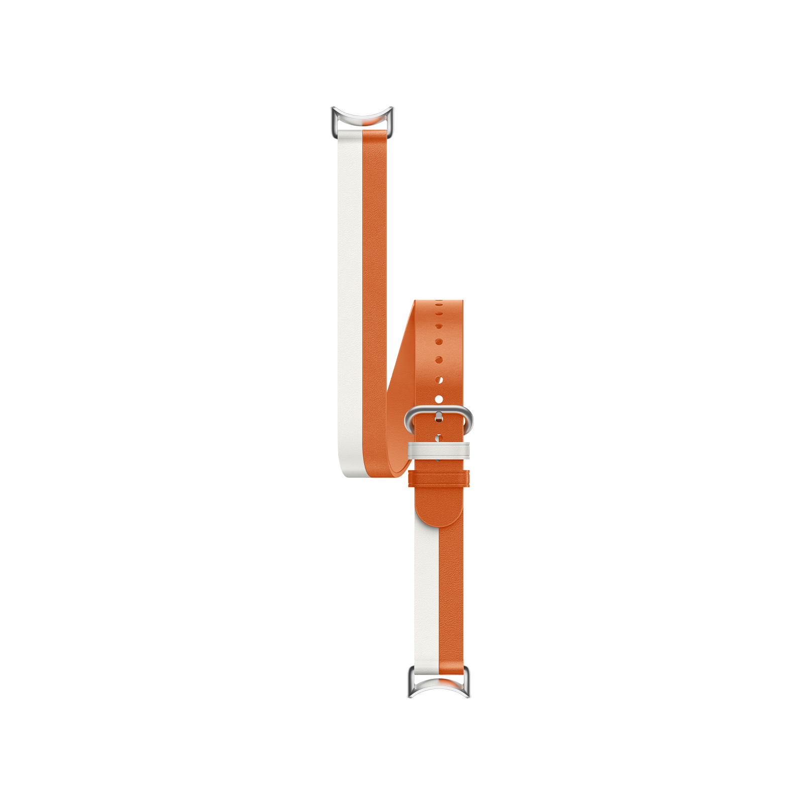 Xiaomi Dual-Tone Leather Strap Naranja y blanco