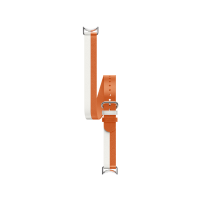 Xiaomi Dual-Tone Leather Strap Naranja y blanco