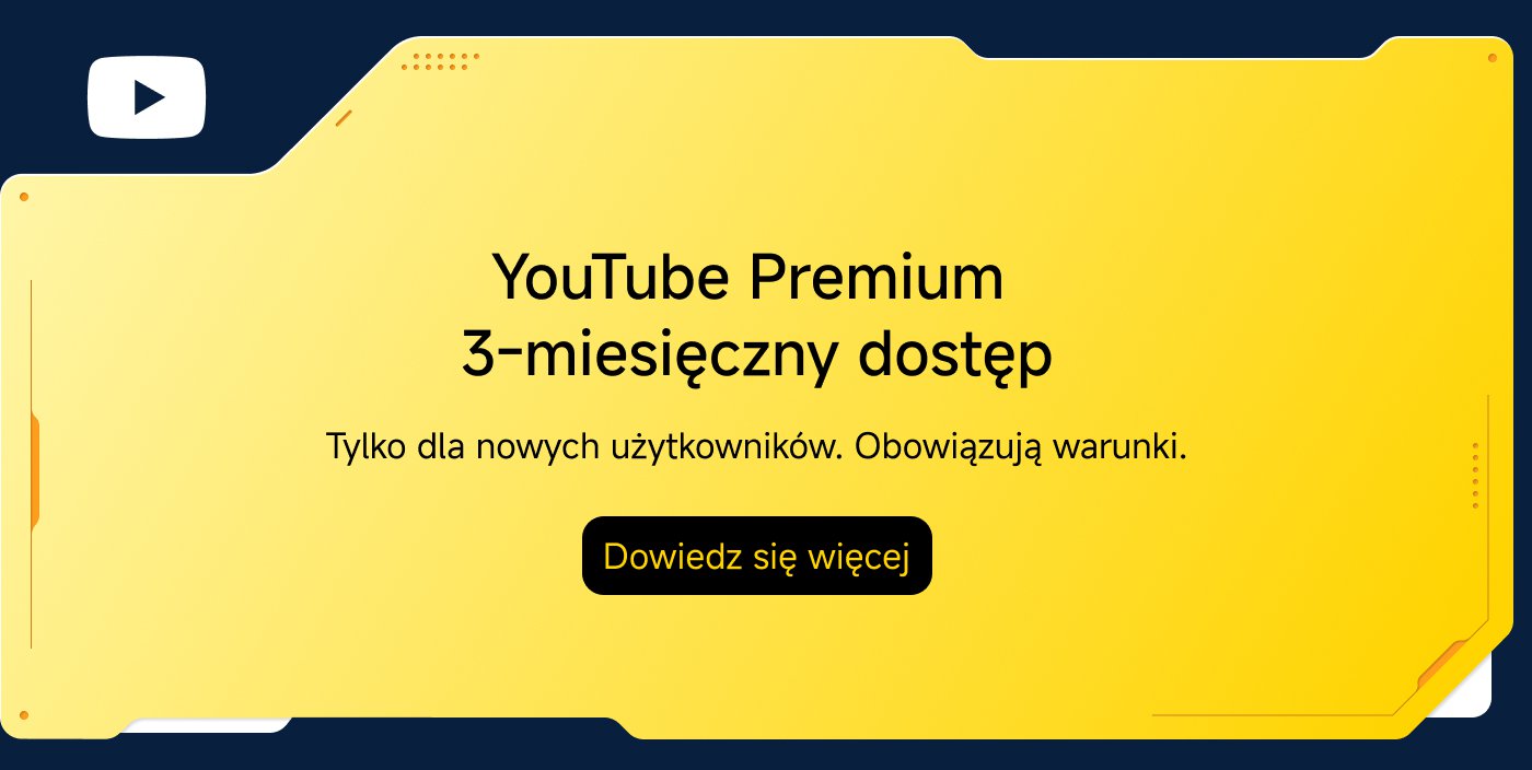 YouTube Premium 3-miesięczny dostęp, dostępny tylko dla nowych użytkowników, obowiązują warunki.