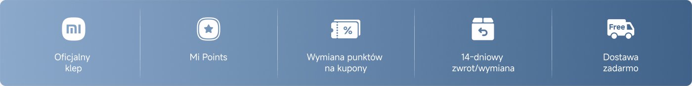 Oficjalny sklep, Mi Points, Wymiana punktów na kupony, 14-dniowy zwrot/wymiana, Dostawa za darmo.