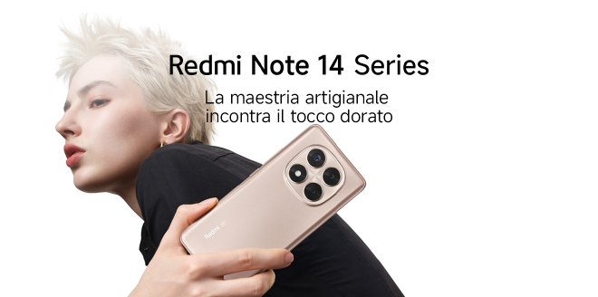 Video Cover Image Redmi Note 14 Series risplende in Sand Gold