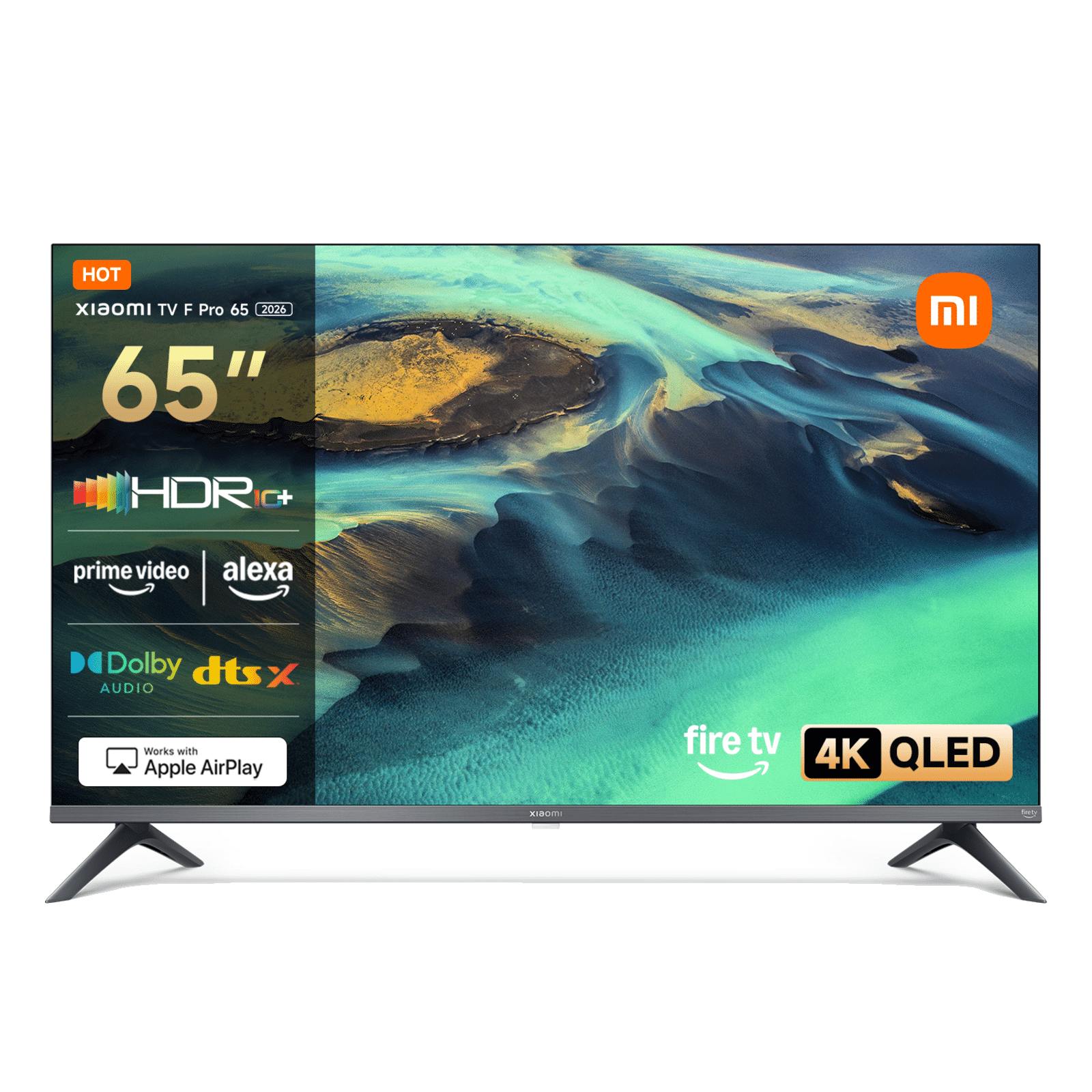 Xiaomi Tv F Pro 65 2025, 65 Inch (165 Cm) 4K Qled Smart Tv, Fire Tv, Hdr10+ | 60Hz With 120Hz Game Boost Mode, Memc, Lexa Voice Control, 2Gb+32Gb, Works With Apple Airplay - Image 2