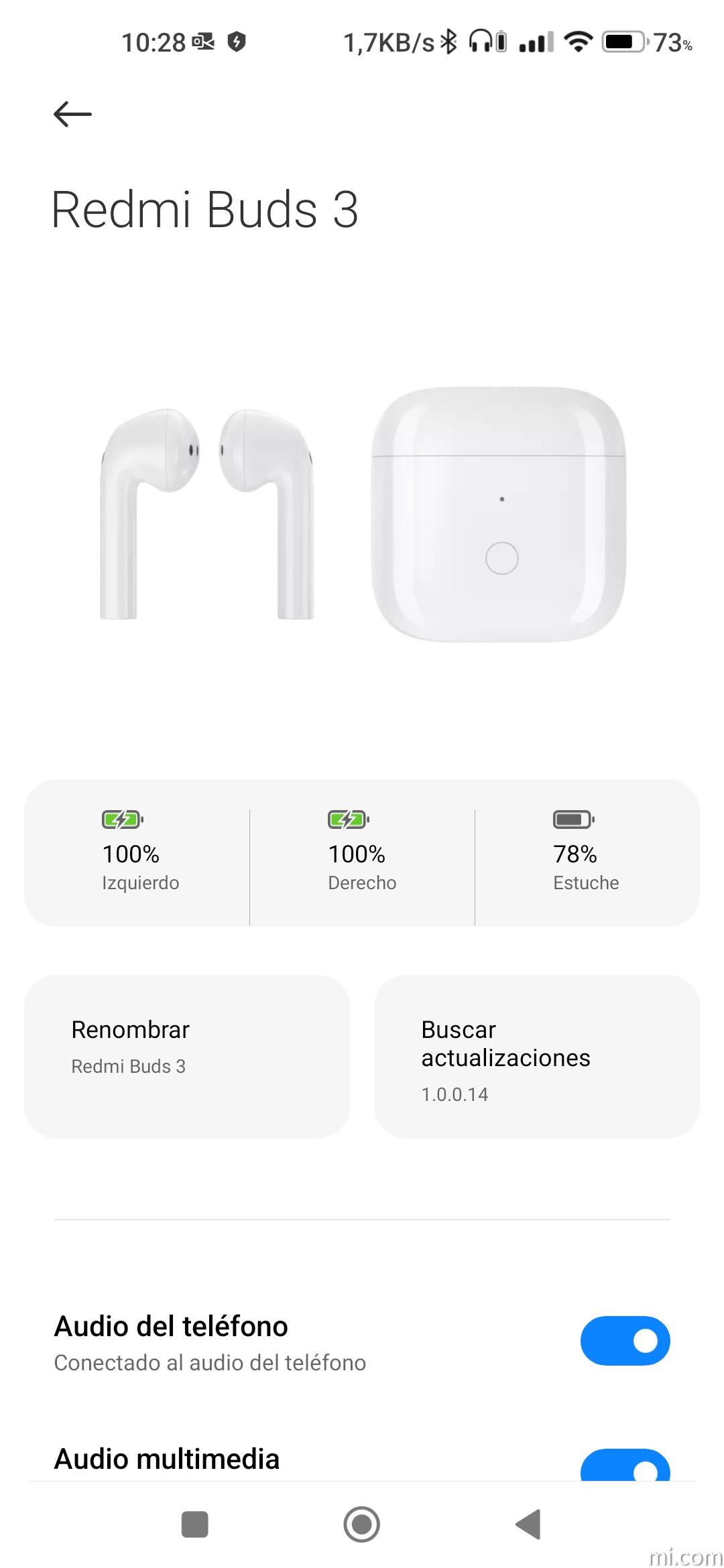 Xiaomi Auriculares inalámbricos True Redmi Buds 3, Bluetooth 5.2 con  cancelación de ruido de baja latencia, auriculares semiintraurales,  auriculares