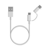 Mi 2-in-1 USB Cable Micro USB to Type C