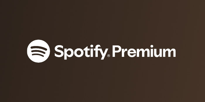 Logo de Spotify Premium sobre un fondo oscuro. El logo presenta el símbolo de Spotify junto al texto "Spotify Premium".