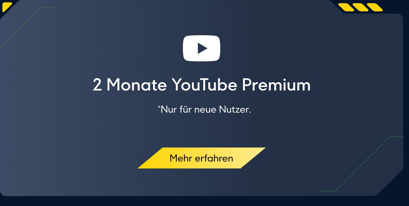 2 Monate YouTube Premium *Nur für neue Nutzer. Mehr erfahren