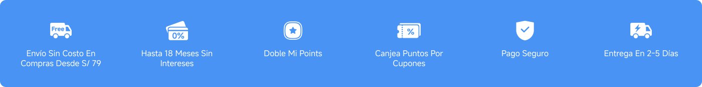 Kiemelt ajánlatok tartalmazzák:

- Ingyenes szállítás S/ 79 feletti vásárlásokra.
- Akár 18 hónap kamatmentes.
- Kétszeres Mi Points.
- Pontok beváltása kuponokra.
- Biztonságos fizetés.
- Szállítás 2-5 napon belül.