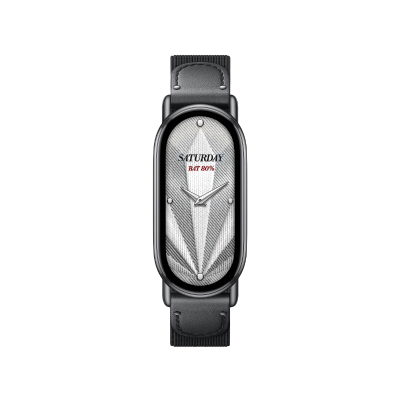 Xiaomi Bracelet en Soie Tressée Noir Ébène