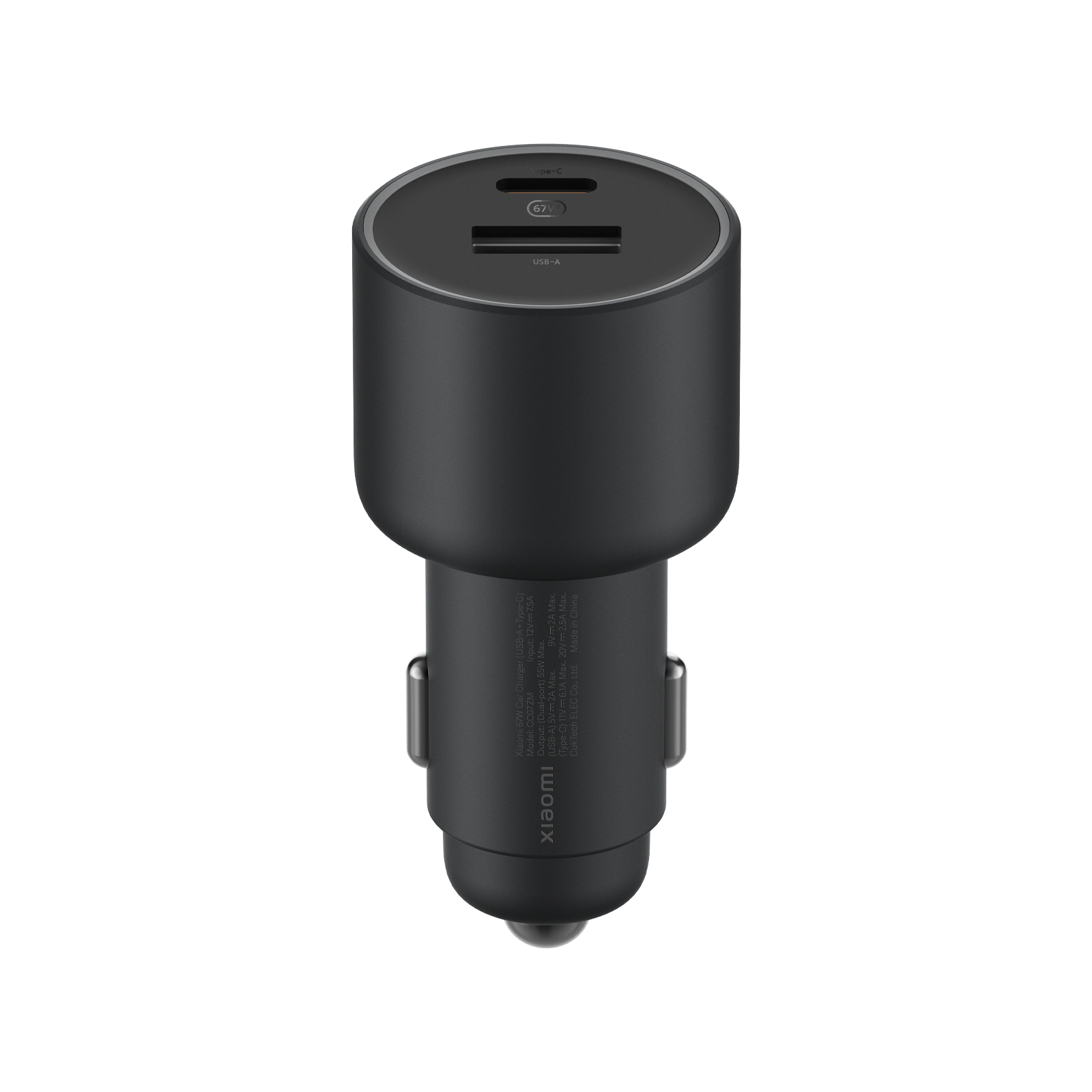 Xiaomi 67W Car Charger (Type-A + Type-C) Black