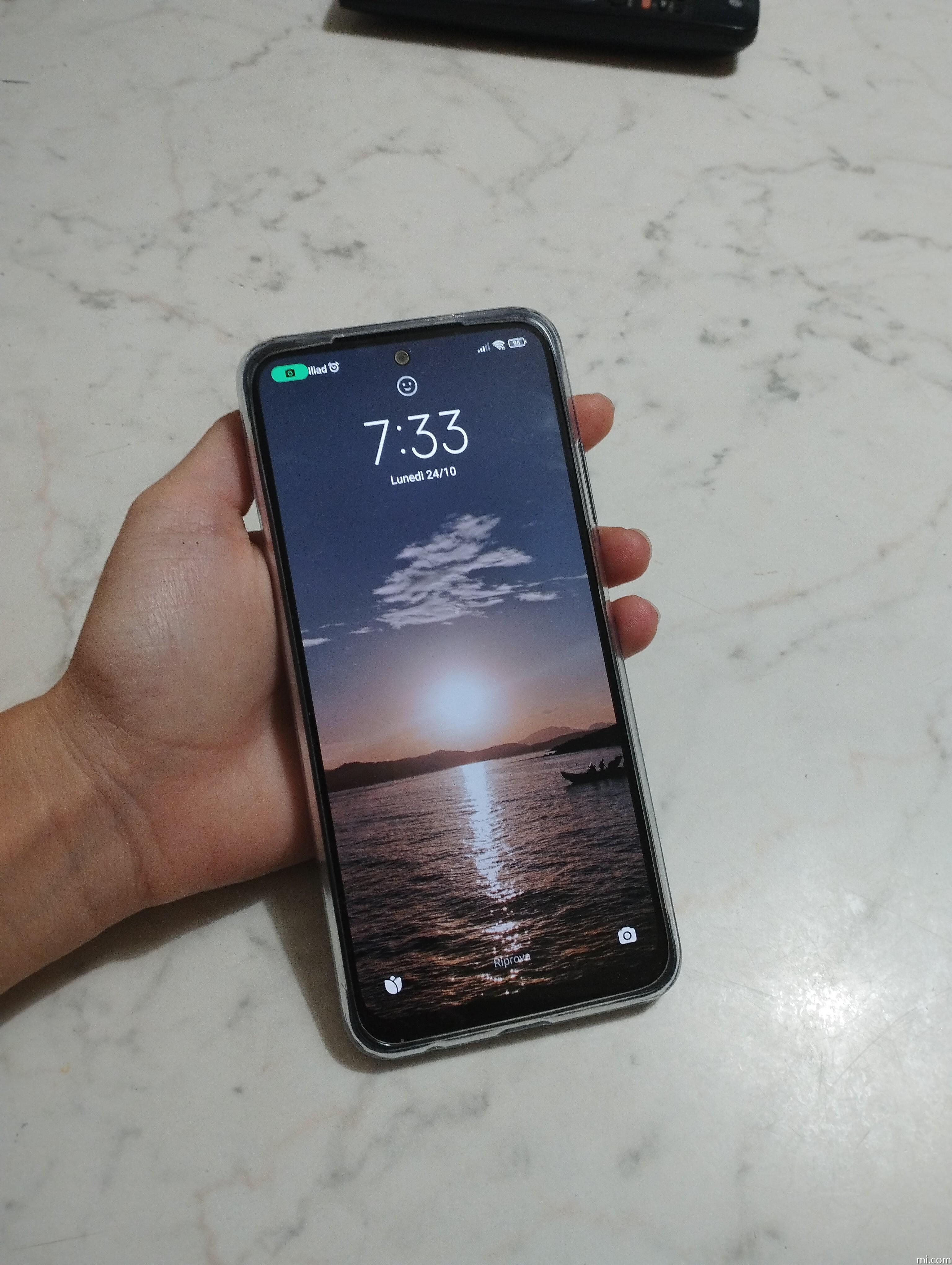 Telaio Centrale Con Cornice Laterale E Tasti Volume Per Xiaomi Redmi Note 10s (M2101K7BG) - Ricambio Compatibile - Colore Blu