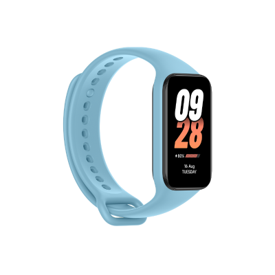 Para Xiaomi Mi Band 8 Active Dual Color Transpirable Correa de reloj de  silicona deportiva (Negro Verde)