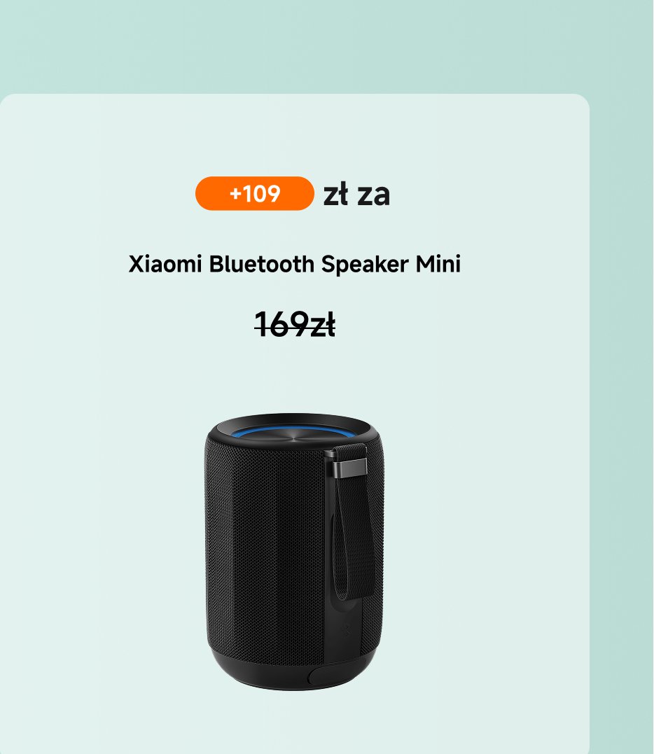 Głośnik Bluetooth Xiaomi Mini, cena 109 złotych.