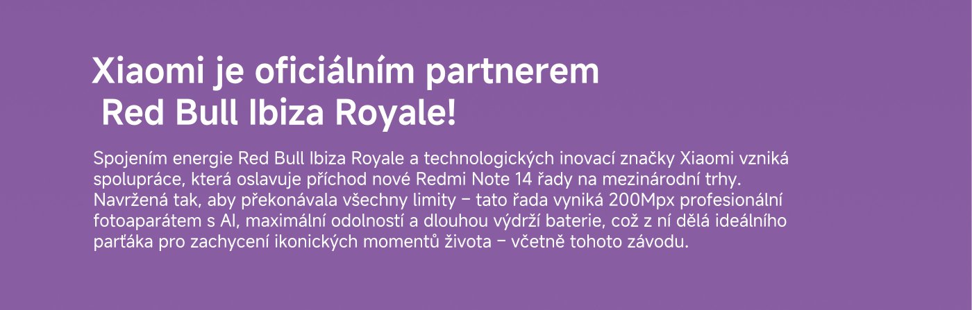 Redmi Note 14 řada x Red Bull Ibiza Royale