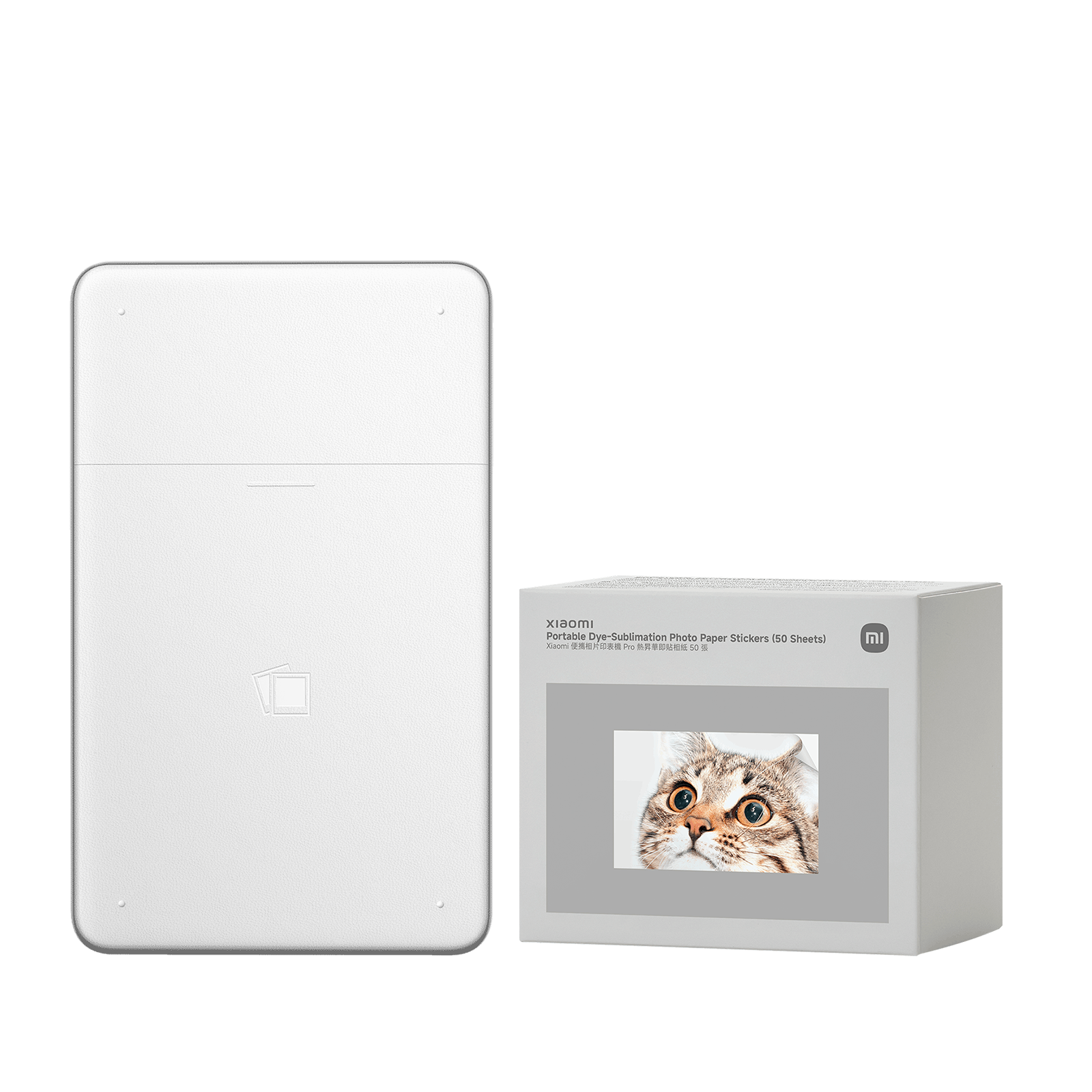 Photo Printer + Photo Paper Stickers (50 Sheets)