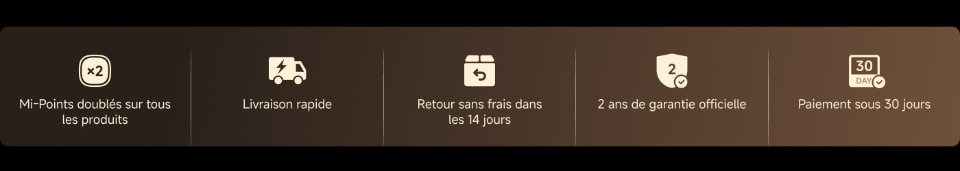 Collectionnez les Mi-Points, livraison rapide, retour sans frais dans les 14 jours, garantie officielle de 2 ans, paiement 30 jours après.