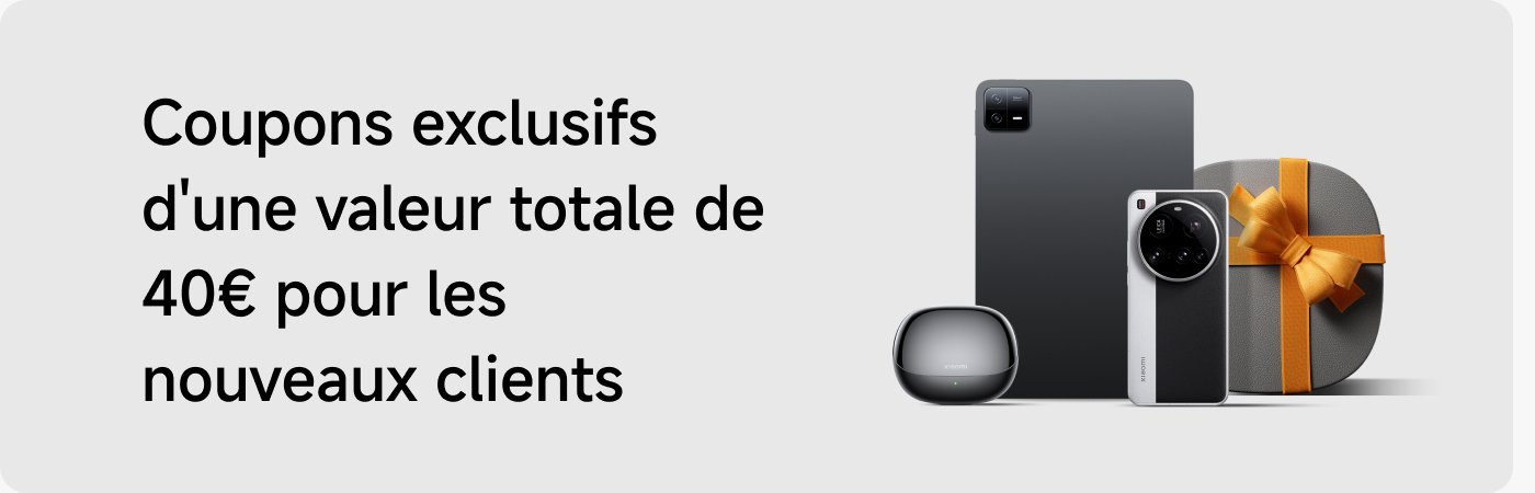 Coupons exclusifs d'une valeur totale de 40€ pour les nouveaux clients.