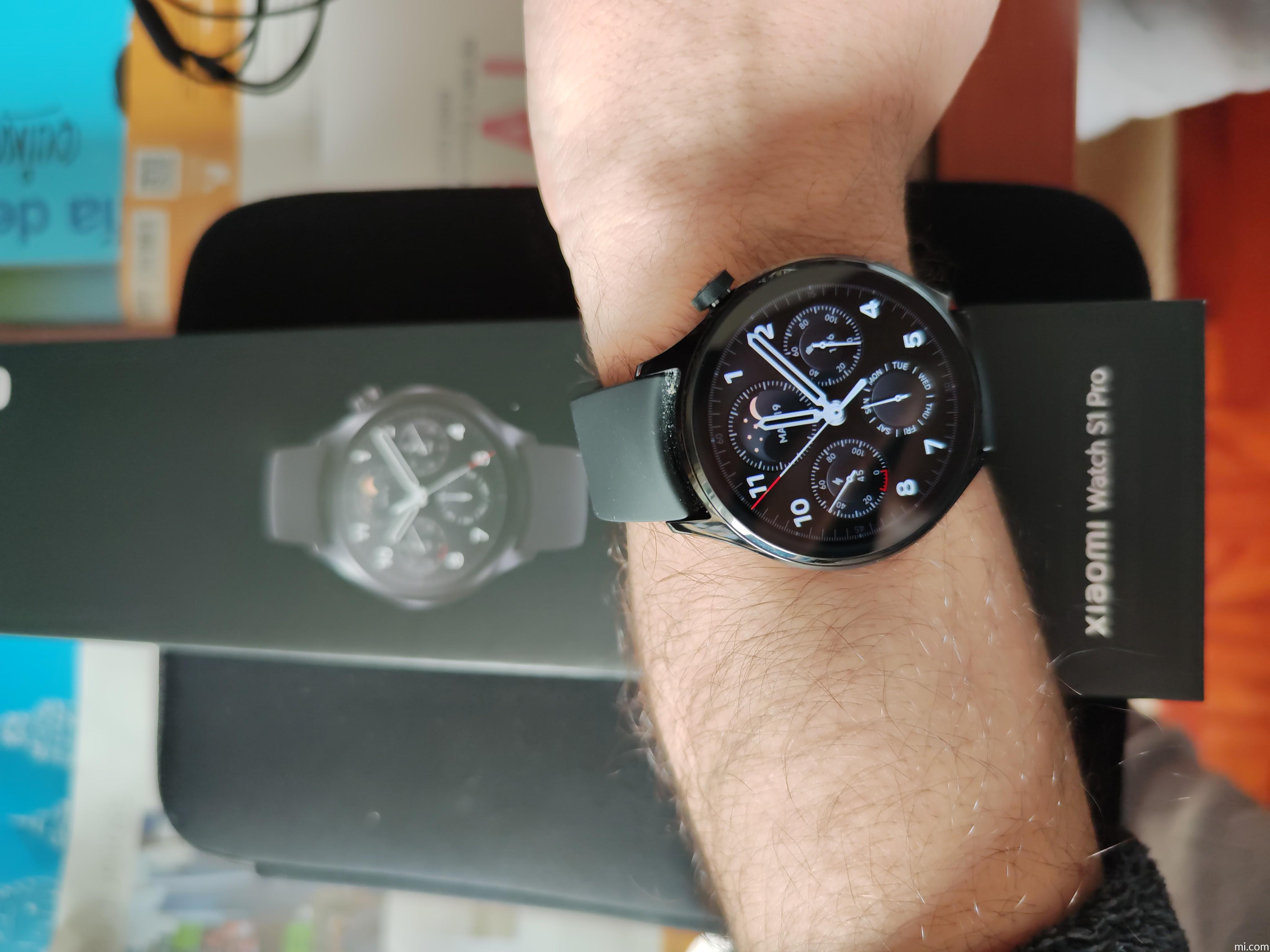  Xiaomi Reloj S1 Pro, diseño clásico y elegante con corona  giratoria, pantalla AMOLED de 1.47 pulgadas, biseles ultrafinos, sistema  operativo MIUI Watch, seguimiento avanzado de salud y entrenamiento, :  Electrónica