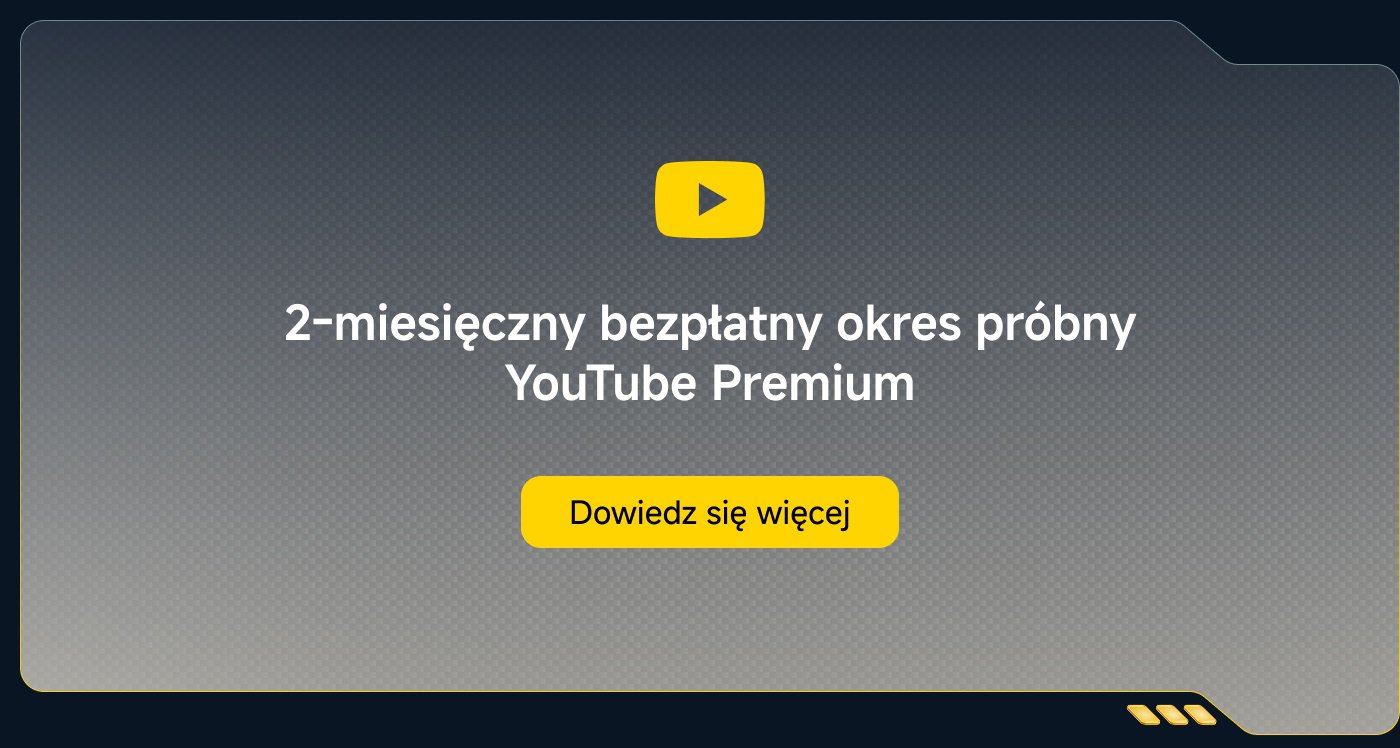 2-miesięczny bezpłatny okres próbny YouTube Premium. Dowiedz się więcej.