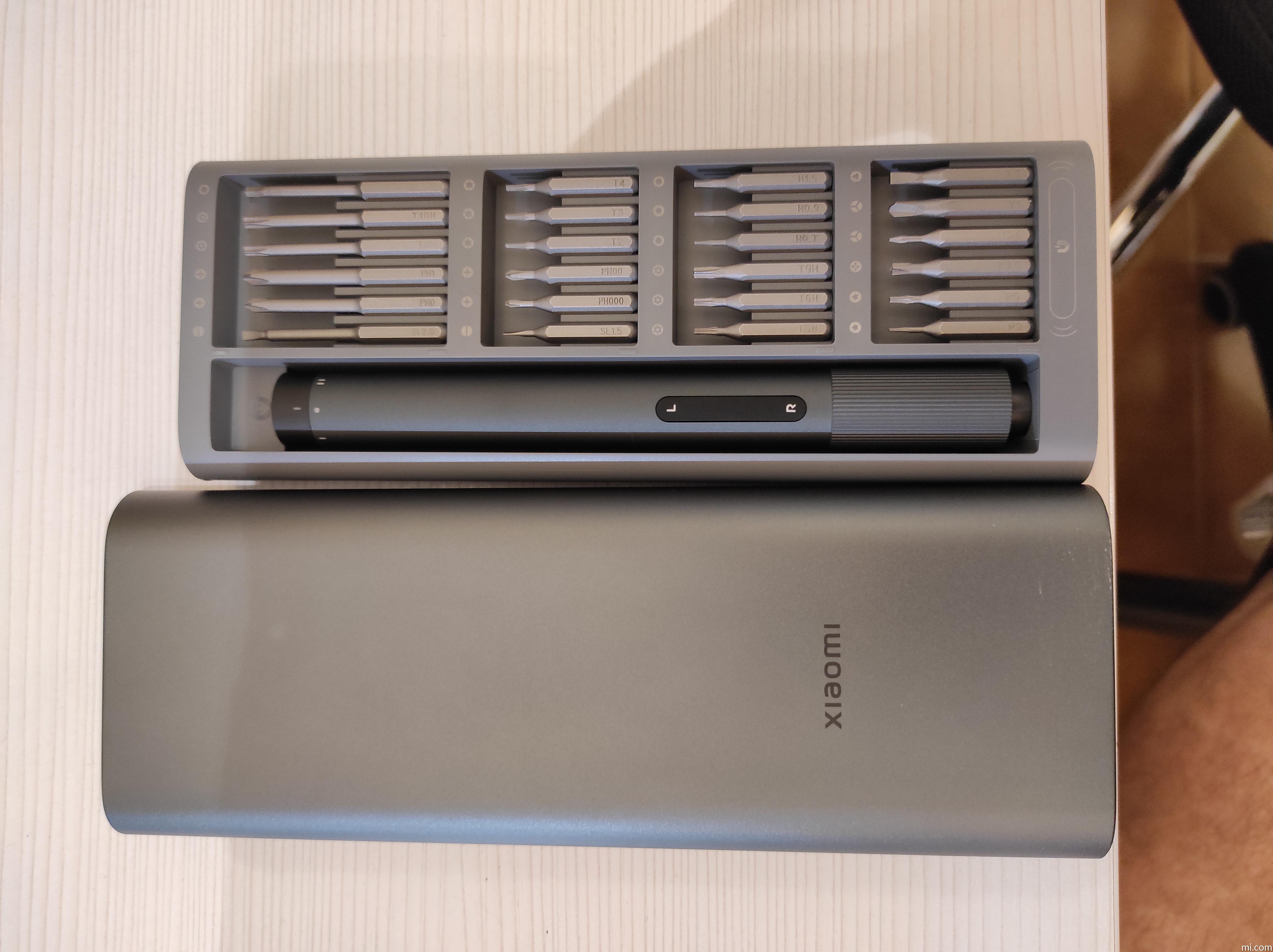 Xiaomi Destornillador eléctrico portátil con batería de litio Plateado