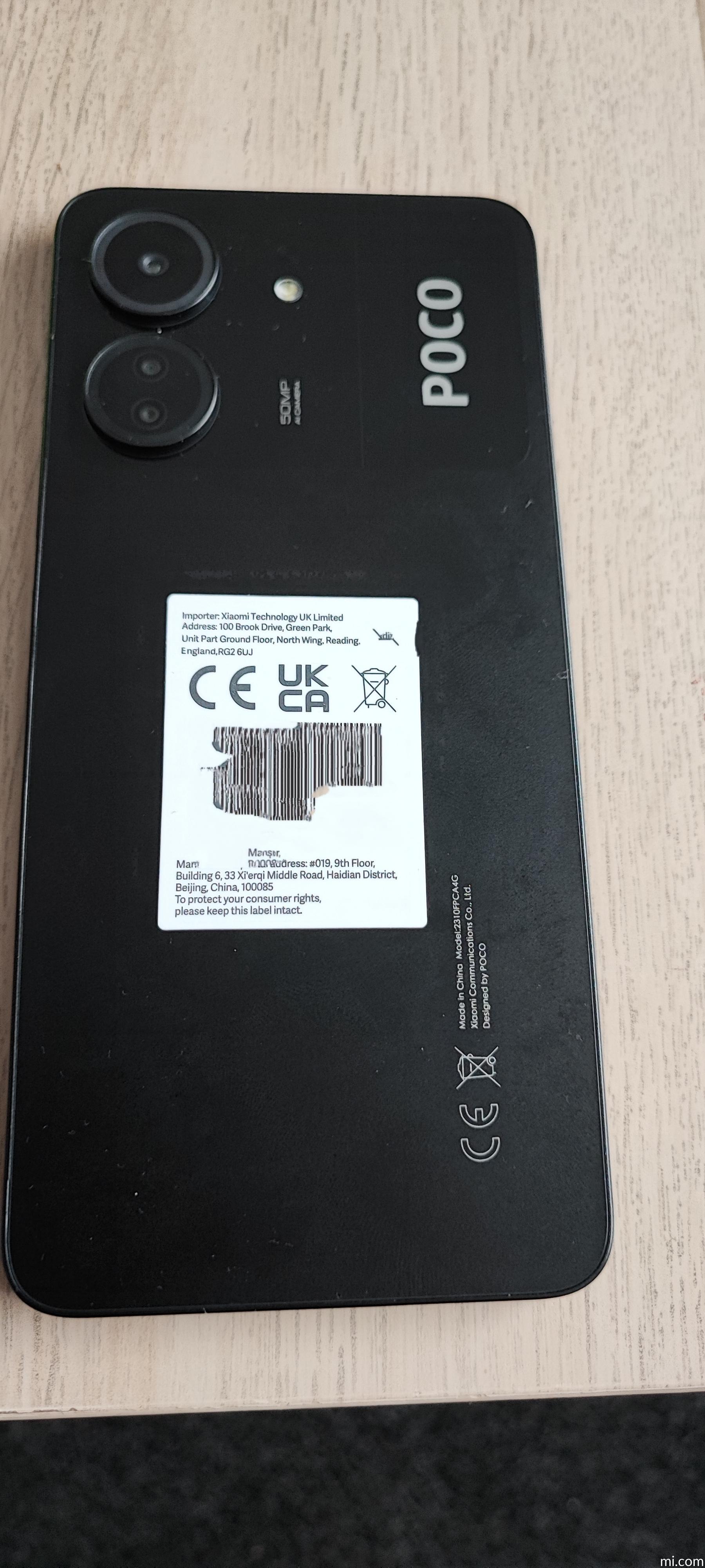 Xiaomi POCO C65 6GB/128GB Black 新品未開封 【公式通販】