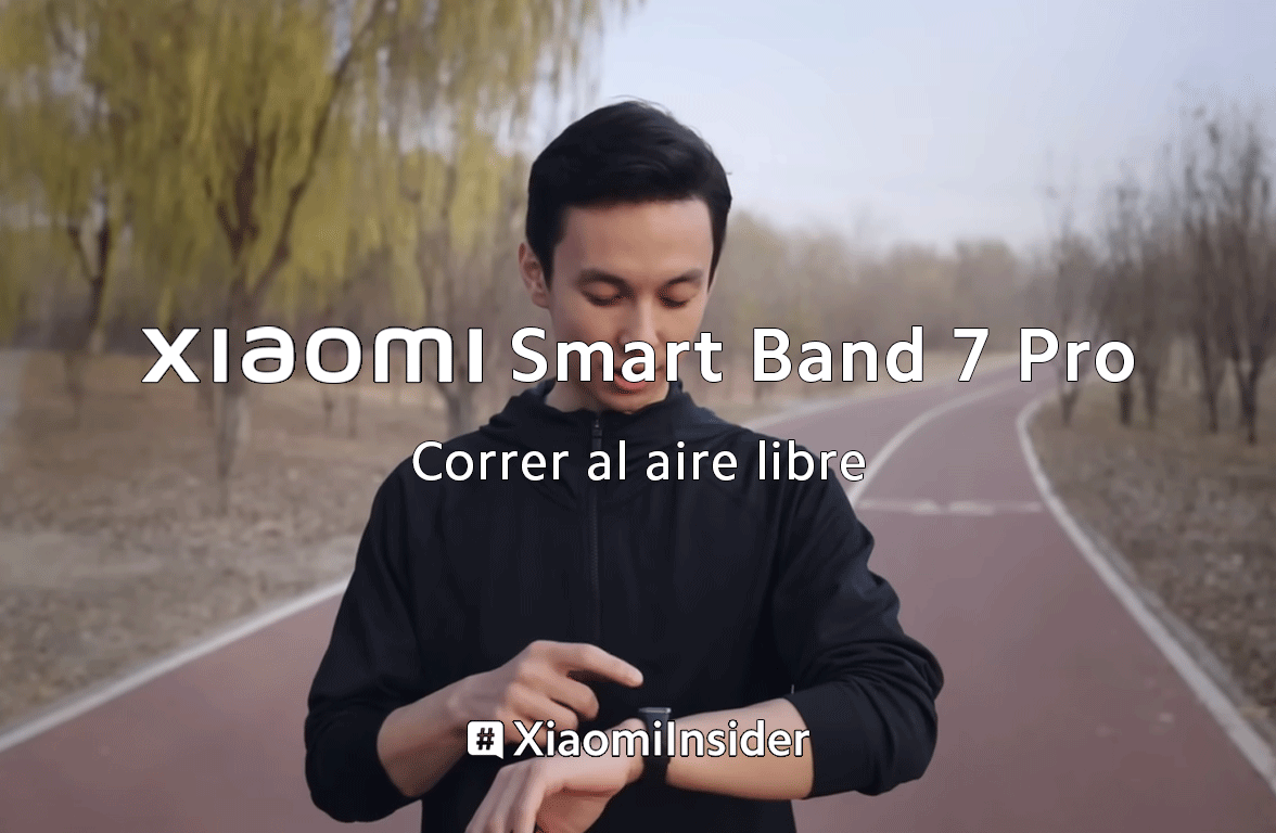 Correr al aire libre. Xiaomi Smart Band 7 Pro