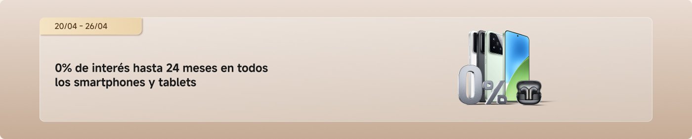 Calendario de actividades de XFF 2026:

- **30/03 - 06/04**: Entra cada día y consigue hasta 1000 Mi Points (100 Points = 1 €).
- **07/04 - 26/04**: 0% de interés hasta 24 meses en smartphones y tablets.
- **07/04 - 26/04**: Canjea 500 Mi Points por un cupón del 5% en TVs determinados.
- **07/04 - 26/04**: Canjea Mi Points por cupones de hasta 50€ de descuento en smartphones determinados.