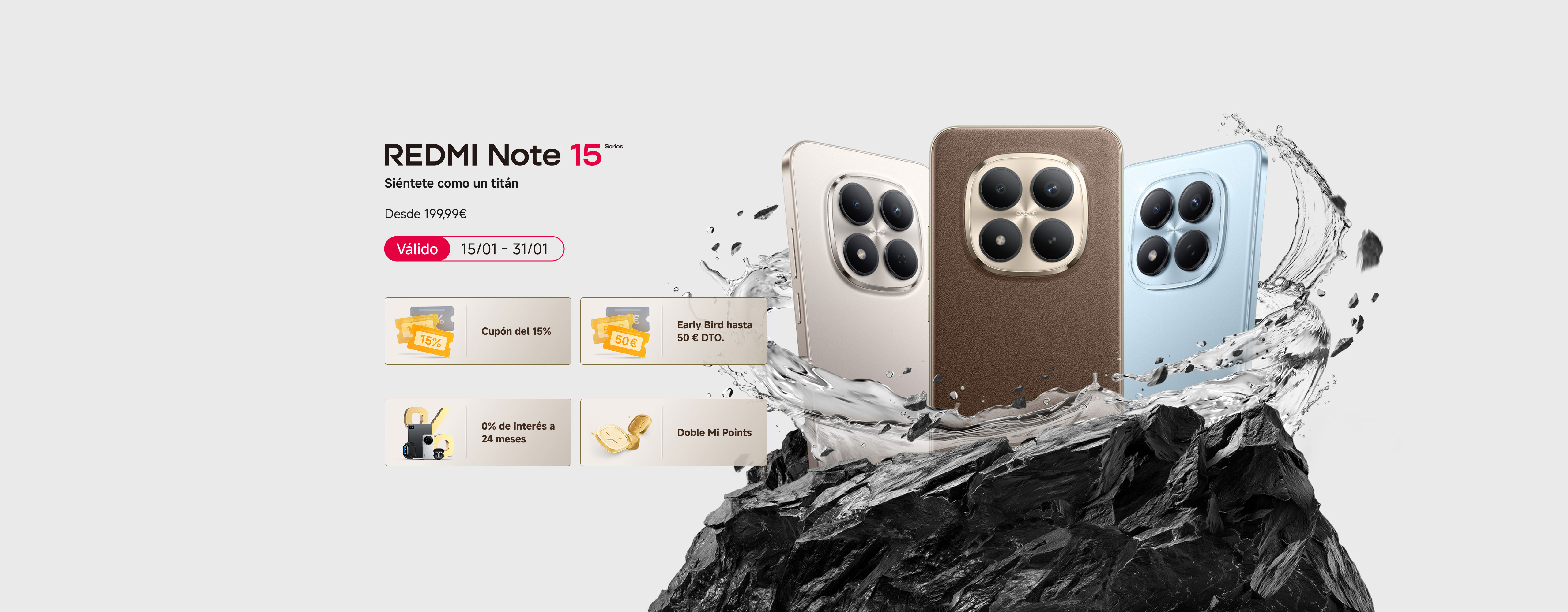 REDMI Note 15 Series: durabilidad Titan e imagen avanzada