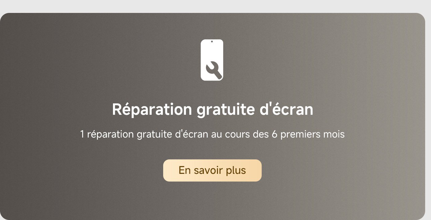 Réparation gratuite d'écran