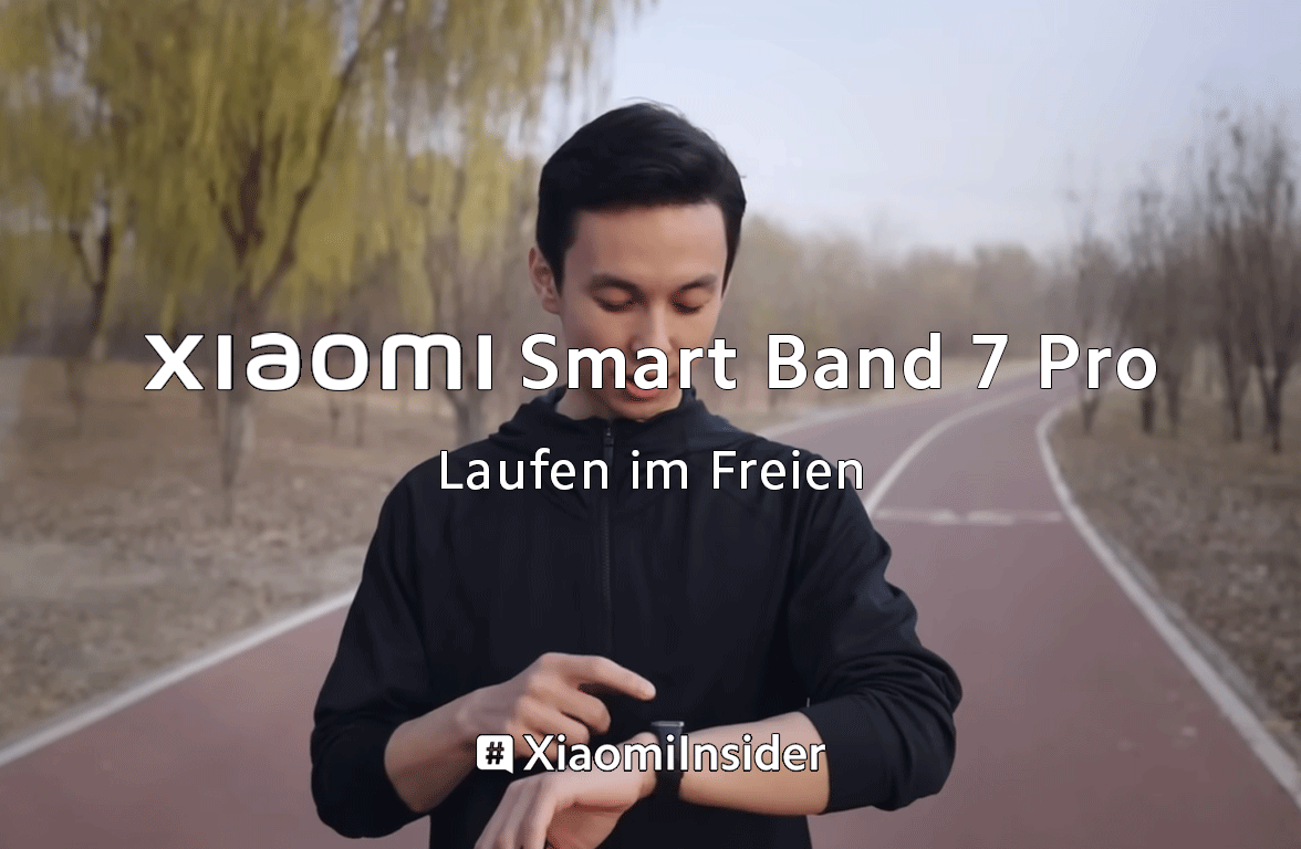 Laufen im Freien mit dem Xiaomi Smart Band 7 Pro
