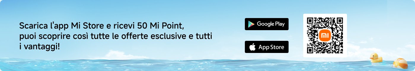 Scarica l'app Mi Store e ricevi 50 Mi Point, puoi scoprire così tutte le offerte esclusive e tutti i vantaggi!