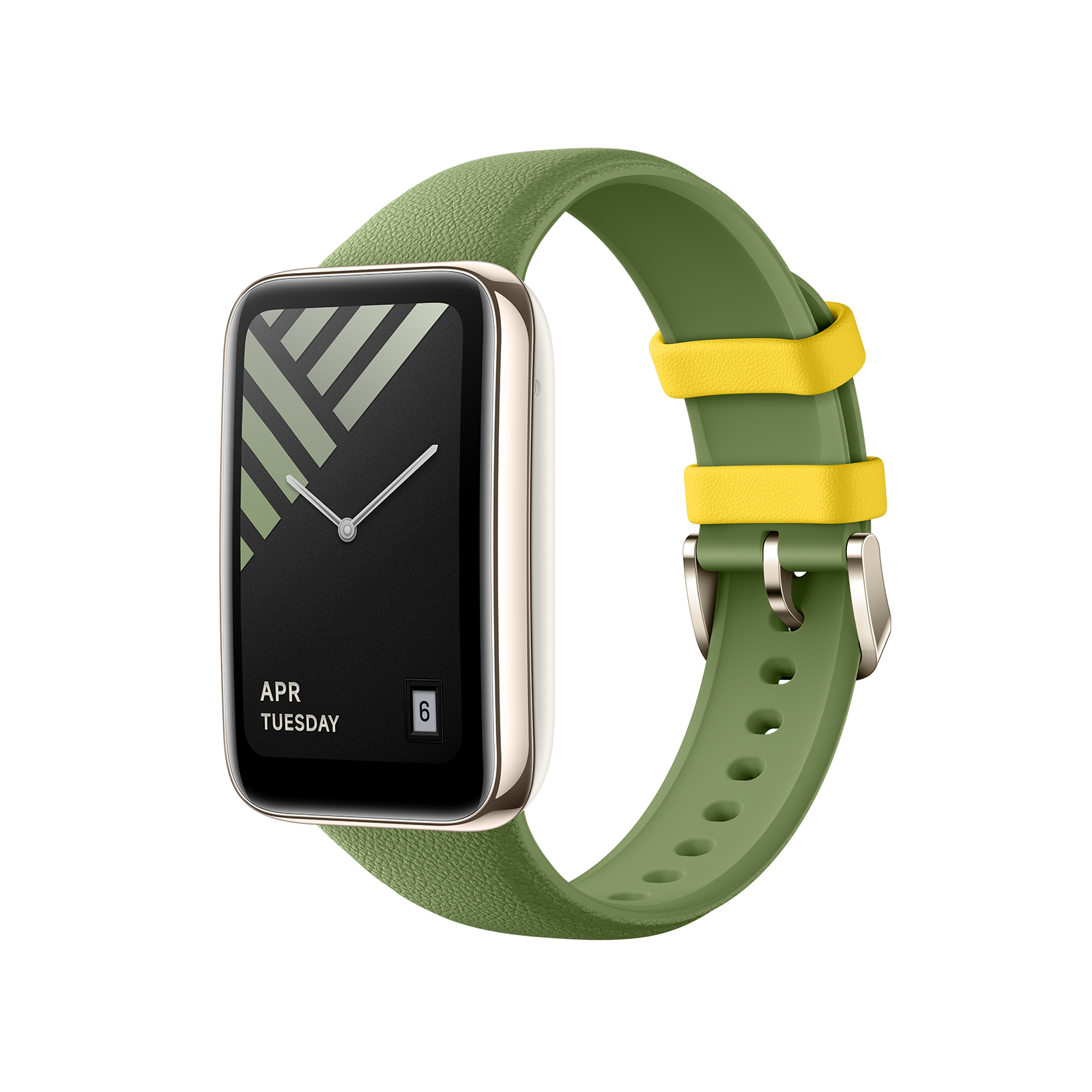Xiaomi Smart Band 7 Pro Leather Textured Silicone Strap Pine Green