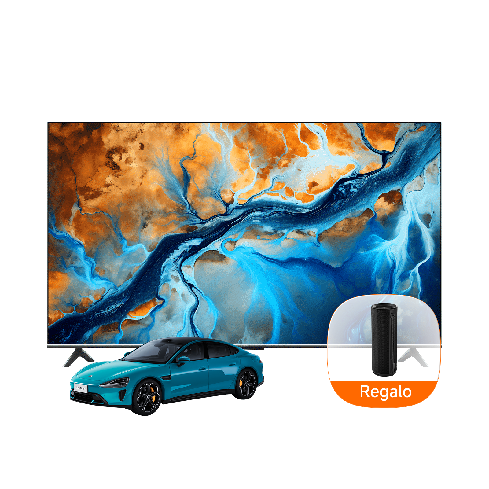 Xiaomi TV S Mini 75 2025 + Xiaomi SU7 1/18 Die-cast Model Car + Xiaomi Bluetooth Speaker