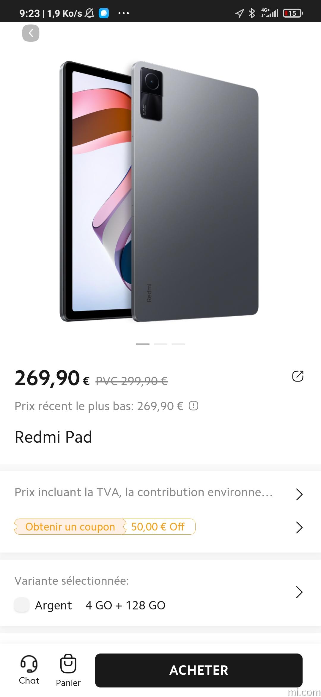 Xiaomi Redmi Pad: Meilleur prix, fiche technique et vente pas cher