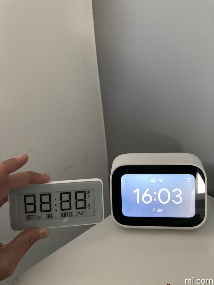 Xiaomi - Horloge de Table Mijia LYWSD02MMC - Compteur d'humidité et de  température