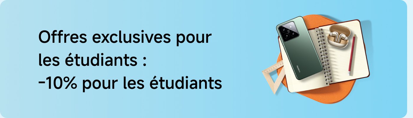 Offres exclusives pour les étudiants : -10% pour les étudiants.