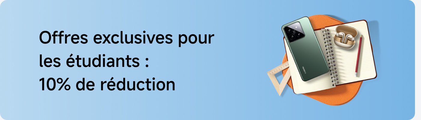 Offres exclusives pour les étudiants : 10% de réduction.