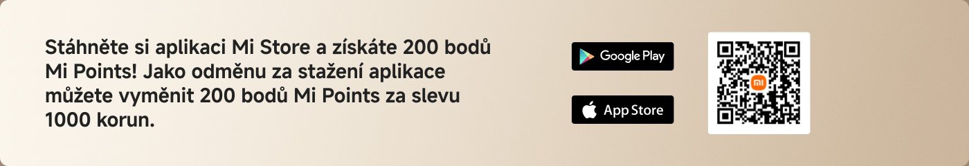 Stáhněte si aplikaci Mi Store a získáte 200 bodů Mi Points! Jako odměnu za stažení aplikace můžete vyměnit 200 bodů Mi Points za slevu 1000 korun.